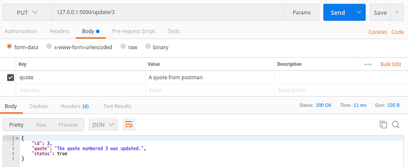 Building Basic RestFul API with Flask